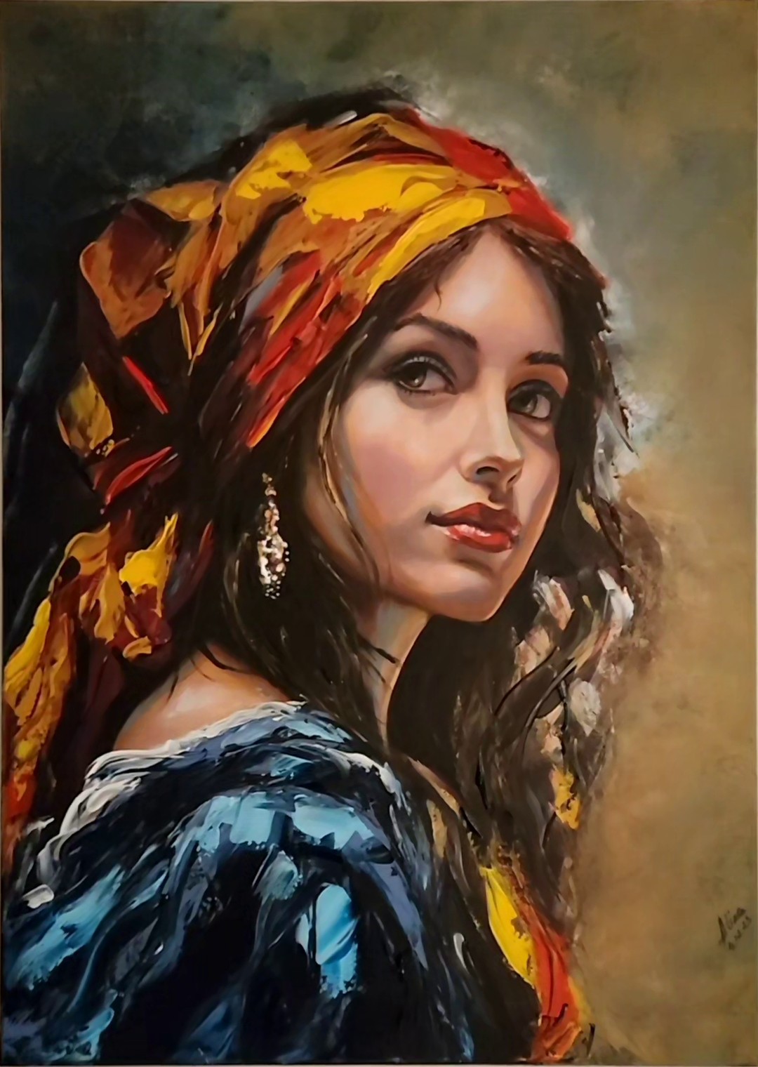 ArteDiAlina.com painting: Innocent flirt